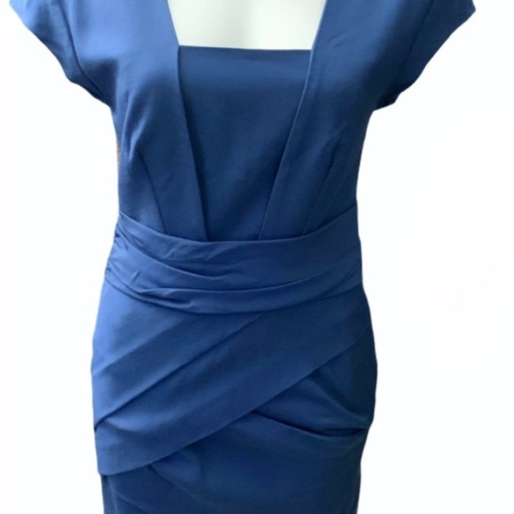 Reiss Blue Shaloh Dress Size 6 - Picture 5 of 14